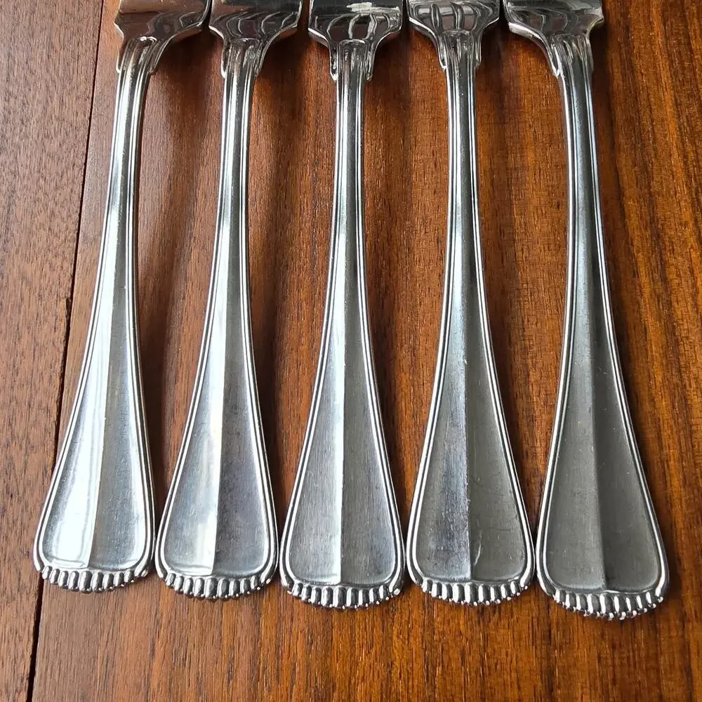Towle Hamilton Dinner Forks Stainless Steel Germany 18/8 Satin Handle Set of 5